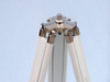 Handcrafted Floor Standing Chrome With White Leather Anchormaster Telescope 65" from Hampton Creations Handcrafted Floor Standing Chrome With White Leather Anchormaster Telescope 65" from Hampton Creations