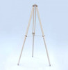 Handcrafted Floor Standing Chrome With White Leather Anchormaster Telescope 65" from Hampton Creations Handcrafted Floor Standing Chrome With White Leather Anchormaster Telescope 65" from Hampton Creations