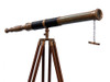 Handcrafted Admiral Floor Standing Antique Brass Telescope 60" from Hampton Creations Handcrafted Admiral Floor Standing Antique Brass Telescope 60" from Hampton Creations