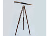 Handcrafted Admiral Floor Standing Antique Brass Telescope 60" from Hampton Creations Handcrafted Admiral Floor Standing Antique Brass Telescope 60" from Hampton Creations