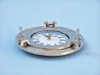Handcrafted Brushed Nickel Deluxe Class Decorative Ship Porthole Clock 8" from Hampton Creations