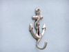 Handcrafted Chrome Anchor With Rope Hook 5" from Hampton Creations Handcrafted Chrome Anchor With Rope Hook 5" from Hampton Creations