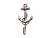 Handcrafted Silver Finish Anchor And Rope With Hook 7" from Hampton Creations Handcrafted Silver Finish Anchor And Rope With Hook 7" from Hampton Creations