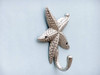 Handcrafted Chrome Starfish Hook 5" from Hampton Creations Handcrafted Chrome Starfish Hook 5" from Hampton Creations