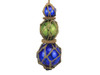Handcrafted Blue - Green - Blue Japanese Glass Ball Fishing Floats with Brown Netting Decoration 11" from Hampton Creations