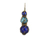 Handcrafted Blue - Light Blue - Blue Japanese Glass Ball Fishing Floats with Brown Netting Decoration 11" from Hampton Creations
