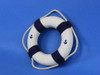 Handcrafted Classic White Decorative Anchor Lifering With Blue Bands Christmas Ornament 6" from Hampton Creations Handcrafted Classic White Decorative Anchor Lifering With Blue Bands Christmas Ornament 6" from Hampton Creations