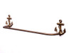 Handcrafted Antique Brass Anchor Bath Towel Holder 28" from Hampton Creations