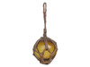 Handcrafted Amber Japanese Glass Ball Fishing Float Decoration Christmas Ornament 3" from Hampton Creations Handcrafted Amber Japanese Glass Ball Fishing Float Decoration Christmas Ornament 3" from Hampton Creations