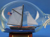 Handcrafted America Sailboat in a Glass Bottle 7" from Hampton Creations