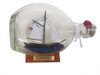 Handcrafted America Sailboat in a Glass Bottle 7" from Hampton Creations