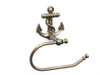 Handcrafted Antique Brass Anchor Toilet Paper Holder 10" from Hampton Creations Handcrafted Antique Brass Anchor Toilet Paper Holder 10" from Hampton Creations