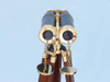 Handcrafted Floor Standing Admiral's Brass/Leather Binoculars 62" from Hampton Creations