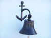 Handcrafted Oil Rubbed Bronze Hanging Anchor Bell 12" from Hampton Creations
