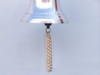 Handcrafted Chrome Hanging Ship's Bell 15" from Hampton Creations
