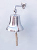 Handcrafted Chrome Hanging Ship's Bell 15" from Hampton Creations