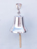 Handcrafted Chrome Hanging Ship's Bell 15" from Hampton Creations