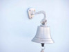 Handcrafted Brushed Nickel Hanging Ship's Bell 6" from Hampton Creations
