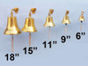 Handcrafted Brass Plated Hanging Ship's Bell 9" from Hampton Creations