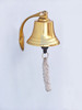 Handcrafted Brass Plated Hanging Harbor Bell 4" from Hampton Creations