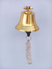 Handcrafted Brass Plated Hanging Harbor Bell 4" from Hampton Creations