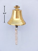 Handcrafted Brass Plated Hanging Harbor Bell 5.5" from Hampton Creations