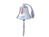 Handcrafted Chrome Hanging Harbor Bell 7" from Hampton Creations