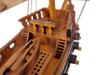Handcrafted Wooden Captain Kidd's Black Falcon White Sails Limited Model Pirate Ship 15" from Hampton Creations