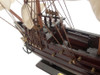 Handcrafted Wooden Captain Kidd's Black Falcon White Sails Pirate Ship Model 20" from Hampton Creations