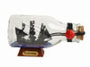 Handcrafted Black Pearl Pirate Ship in a Glass Bottle 5" from Hampton Creations Handcrafted Black Pearl Pirate Ship in a Glass Bottle 5" from Hampton Creations