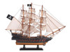 Handcrafted Wooden Ben Franklin's Black Prince White Sails Limited Model Pirate Ship 15" from Hampton Creations