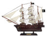 Handcrafted Wooden Caribbean Pirate White Sails Model Ship 15" from Hampton Creations