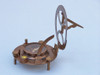 Handcrafted Antique Brass Round Sundial Compass with Rosewood Box 6" from Hampton Creations