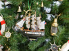 Handcrafted Wooden USS Constitution Model Ship Christmas Tree Ornament from Hampton Creations Handcrafted Wooden USS Constitution Model Ship Christmas Tree Ornament from Hampton Creations