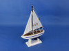 Handcrafted Wooden Enterprise Model Sailboat Christmas Ornament 9" from Hampton Creations