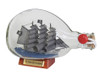 Handcrafted Flying Dutchman Pirate Ship in a Glass Bottle 7" from Hampton Creations