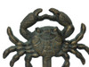 Handcrafted Antique Seaworn Bronze Cast Iron Wall Mounted Crab Hook 5" from Hampton Creations Handcrafted Antique Seaworn Bronze Cast Iron Wall Mounted Crab Hook 5" from Hampton Creations