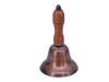 Handcrafted Antique Copper Hand Bell with Wood Handle 6" from Hampton Creations Handcrafted Antique Copper Hand Bell with Wood Handle 6" from Hampton Creations