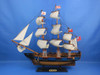 Handcrafted Wooden HMS Endeavour Tall Model Ship 20" from Hampton Creations Handcrafted Wooden HMS Endeavour Tall Model Ship 20" from Hampton Creations