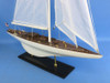 Handcrafted Wooden Intrepid Model Sailbaot Decoration 35" from Hampton Creations Handcrafted Wooden Intrepid Model Sailbaot Decoration 35" from Hampton Creations