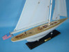 Handcrafted Wooden Intrepid Limited Model Sailboat Decoration 27" from Hampton Creations