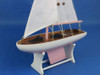 Handcrafted Wooden It Floats 12" - Pink Floating Sailboat Model from Hampton Creations