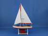 Handcrafted Wooden It Floats 12" - Red Floating Sailboat Model from Hampton Creations