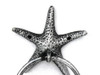 Handcrafted Antique Silver Cast Iron Starfish Towel Holder 8.5" from Hampton Creations Handcrafted Antique Silver Cast Iron Starfish Towel Holder 8.5" from Hampton Creations