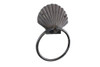 Handcrafted Cast Iron Seashell Towel Holder 8.5" from Hampton Creations