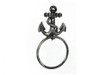 Handcrafted Antique Silver Cast Iron Anchor Towel Holder 8.5" from Hampton Creations Handcrafted Antique Silver Cast Iron Anchor Towel Holder 8.5" from Hampton Creations