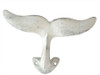 Handcrafted Rustic Whitewashed Cast Iron Decorative Whale Tail Hook 5" from Hampton Creations Handcrafted Rustic Whitewashed Cast Iron Decorative Whale Tail Hook 5" from Hampton Creations