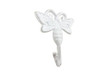 Handcrafted Whitewashed Cast Iron Bee Decorative Metal Wall Hook 5" from Hampton Creations Handcrafted Whitewashed Cast Iron Bee Decorative Metal Wall Hook 5" from Hampton Creations