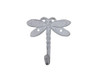 Handcrafted Whitewashed Cast Iron Dragonfly Decorative Metal Wall Hook 5" from Hampton Creations Handcrafted Whitewashed Cast Iron Dragonfly Decorative Metal Wall Hook 5" from Hampton Creations