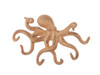 Handcrafted Rustic Orange Cast Iron Octopus Hook 11" from Hampton Creations Handcrafted Rustic Orange Cast Iron Octopus Hook 11" from Hampton Creations